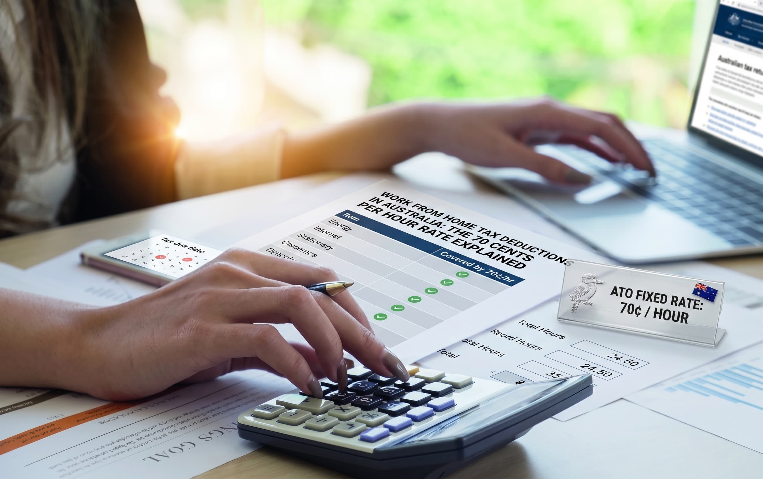Work From Home Tax Deductions in Australia: The 70 Cents Per Hour Rate Explained